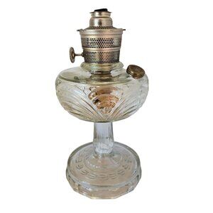 Aladdin Washington Drape Crystal Oil Lamp 12" Aladdin Mantle Lamp USA